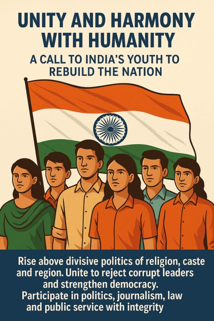 🇮🇳 Unity and Harmony with Humanity: A Call to India’s Youth